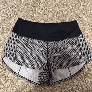 lululemon athletica Black and Gray Athletic Shorts